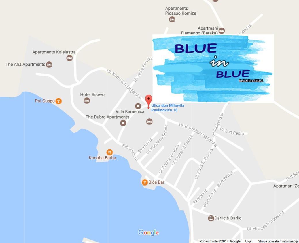 Bed And Breakfast Blue In Blue Komiža Esterno foto